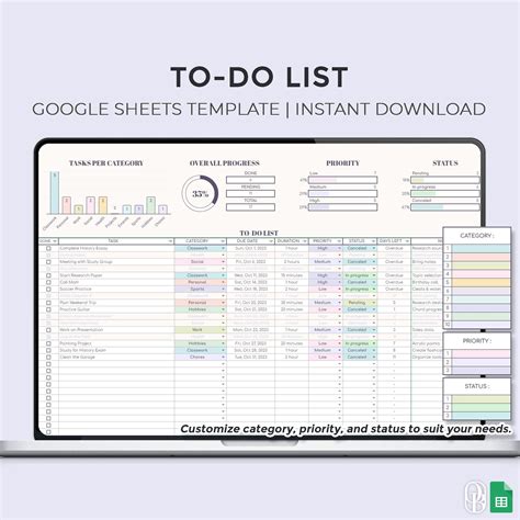 Customizing Google Sheets Templates