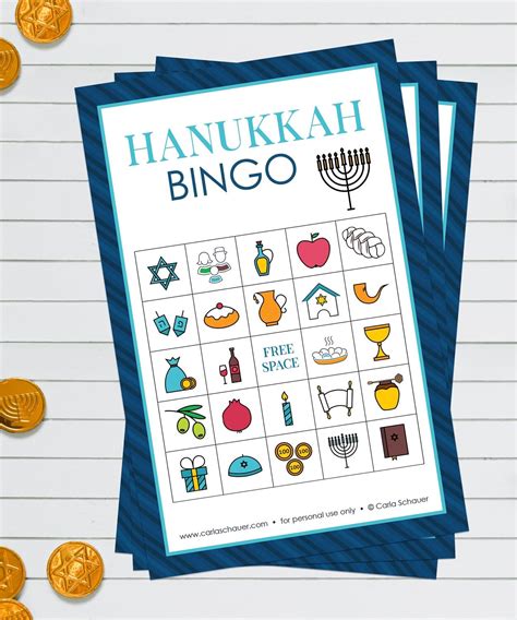 Customizing Hanukkah Bingo