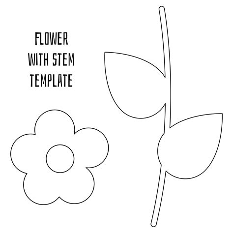 Customizing Printable Flower Stem Templates