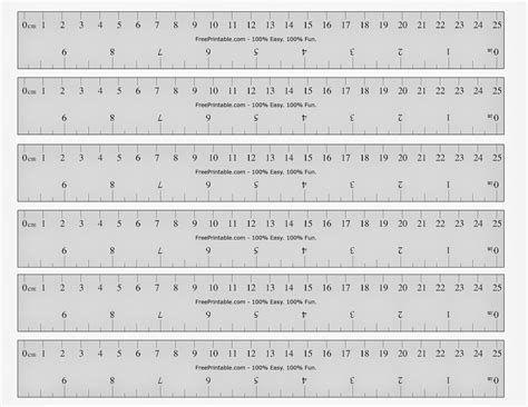 Customizing Printable Ruler Templates