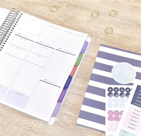 Customizing Weekly Planner