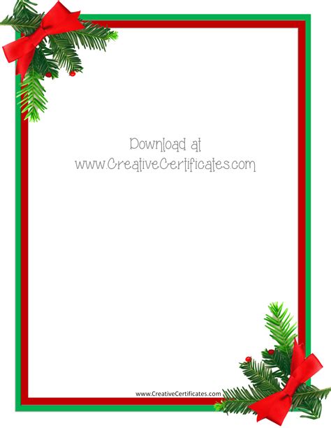 Customizing Your Christmas Border Templates