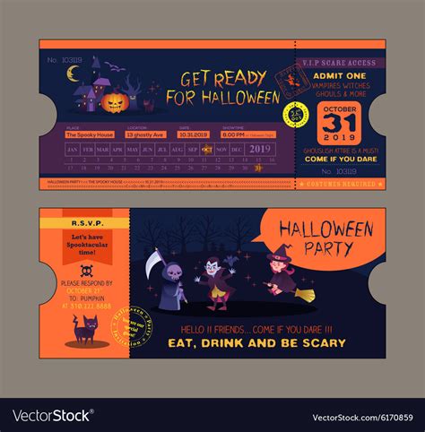 Customizing Your Halloween Ticket Template