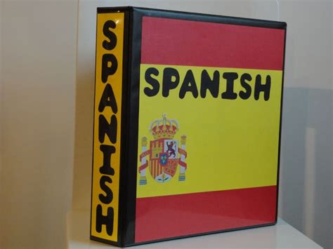 Customizing Your Spanish Binder Cover