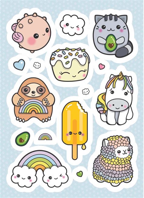 Cute stickers collection