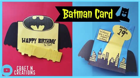 DIY Batman Birthday Card