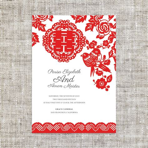 DIY Chinese Invitation Templates