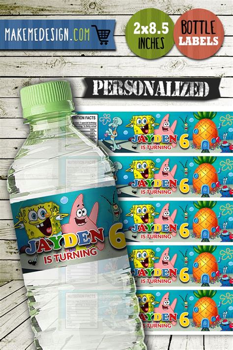 DIY SpongeBob Labels