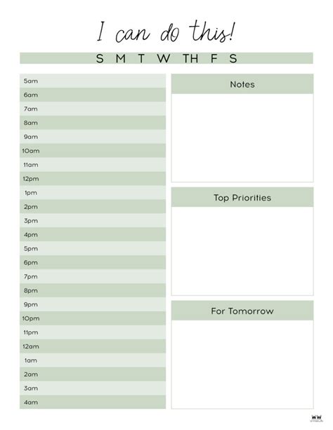 Daily Hourly Planner Template Final Thoughts