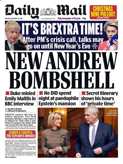 Daily Mail Front Pages