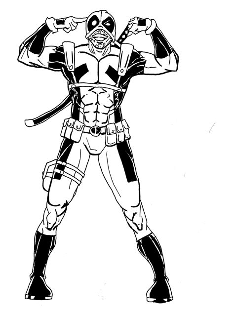 Deadpool Coloring Pages