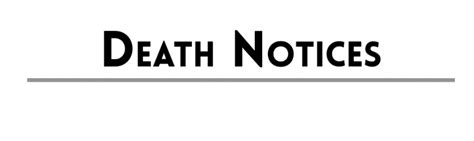 Death Notices