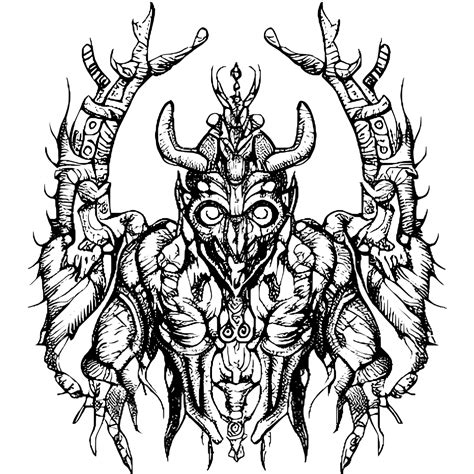 Demon Coloring Page