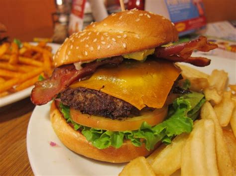 Denny's Bacon Cheeseburger