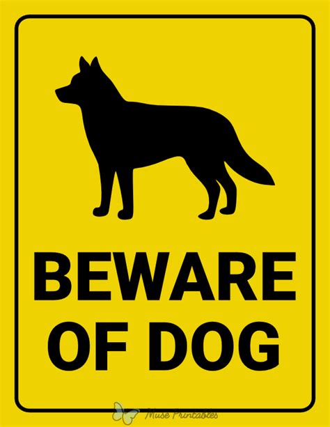 Design Considerations for Beware Dog Signs