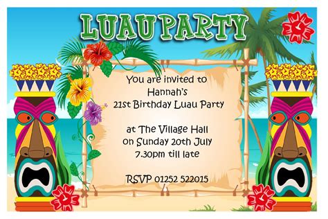 Designing Luau Invitation