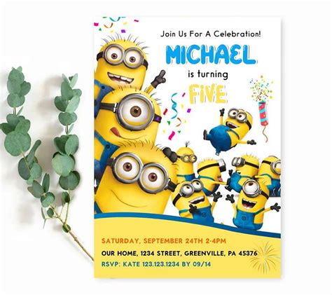 Designing Minion Invitation