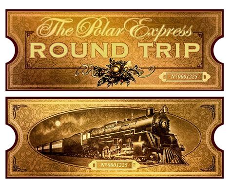 Designing Polar Express Golden Tickets Printable