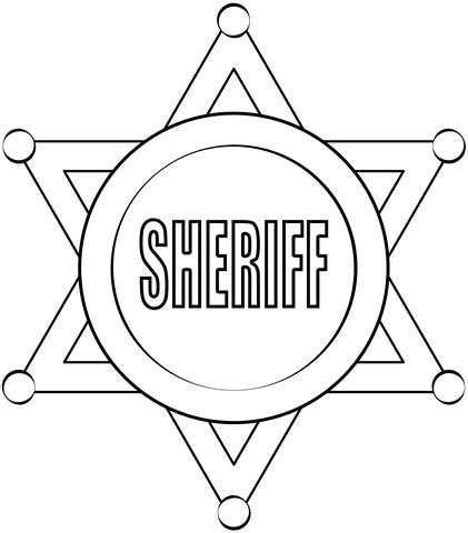 Designing a Sheriff Badge Template