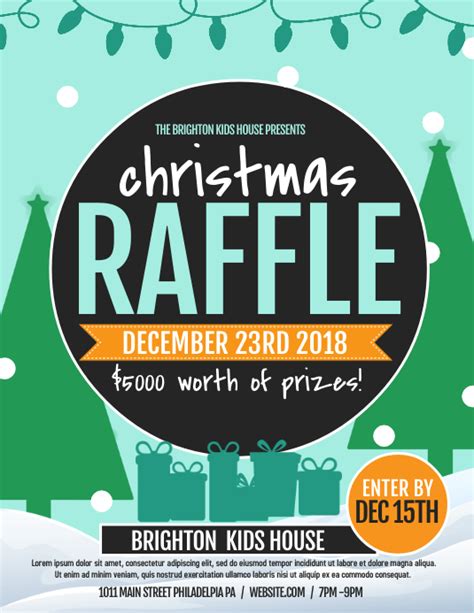 Designing Your Own Christmas Raffle Template