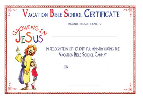 Designing your own free VBS certificate template