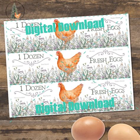 Designing Your Own Printable Egg Carton Labels