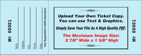 Designing Your Own Raffle Tickets