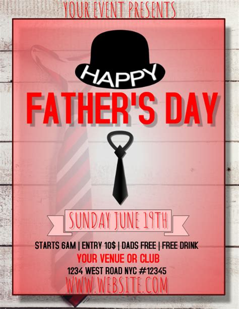 Designing a Father's Day Flyer for Digital Platforms