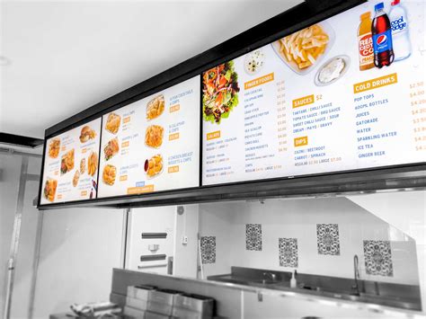 Digital Menu Board for Restaurants