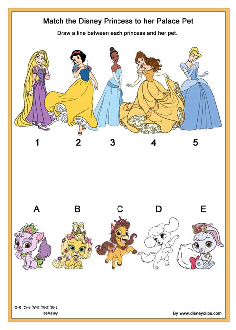 Disney Activity Printables