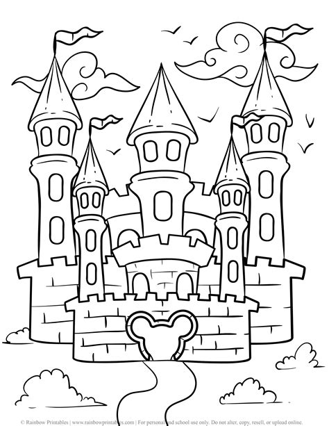 Disney Castle Coloring Pages