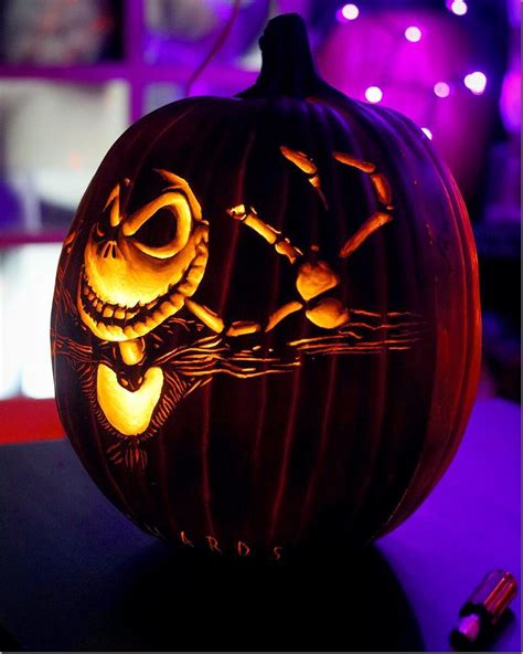 Displaying Jack Skellington Pumpkin