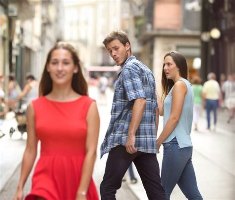 Distracted Boyfriend Meme Template 3