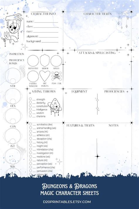 D&D Sheet Resources