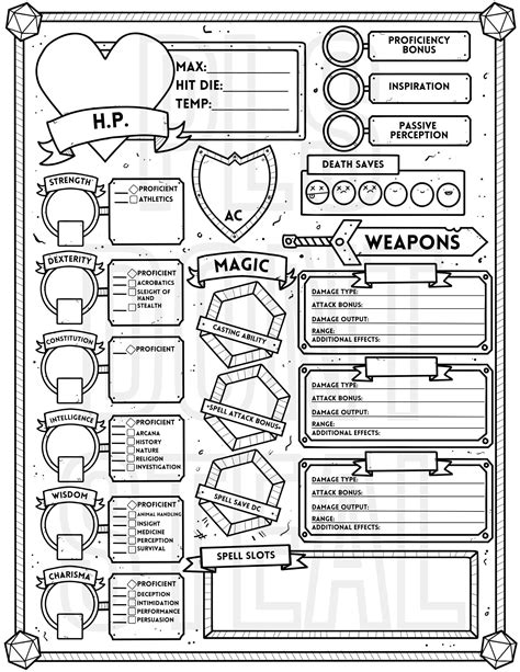 D&D Sheet Software