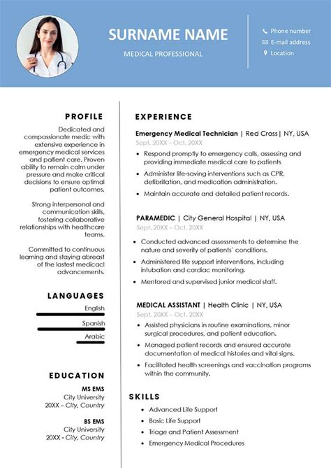 Doctor Resume Template Word