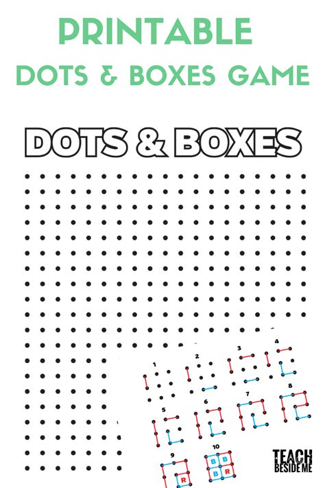 Dot Box Game Printable Fun