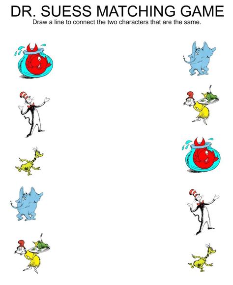 Dr. Seuss Worksheets for Kids