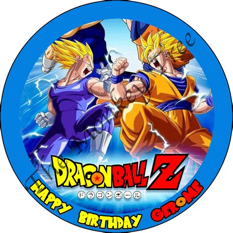 Dragon Ball Z Cake Topper Printable