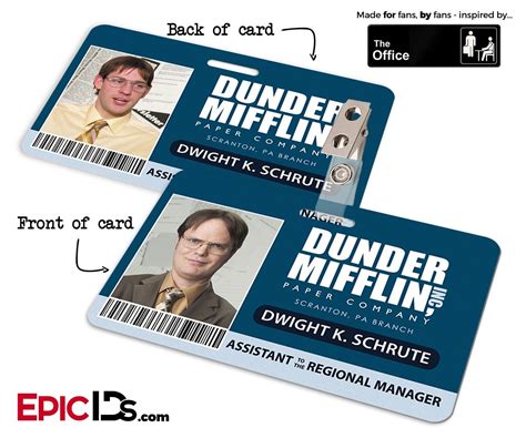 Dunder Mifflin Name Tag Design