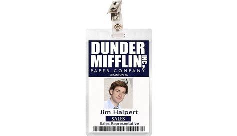 Dunder Mifflin Name Tag Template