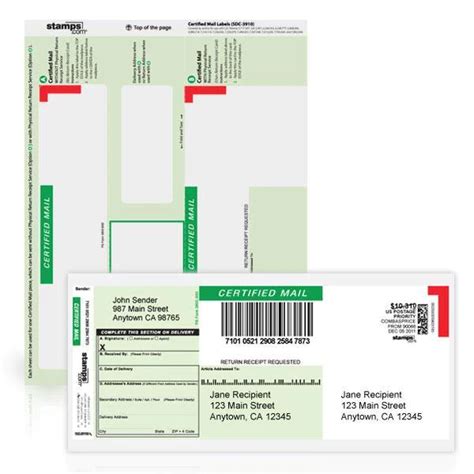 Easy to Use Certified Mail Labels