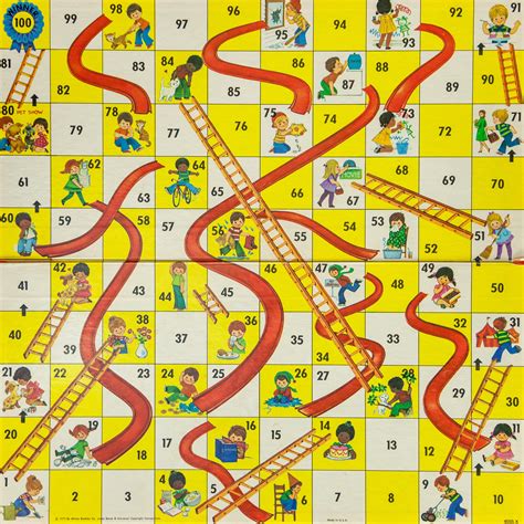 Educational Chutes and Ladders board