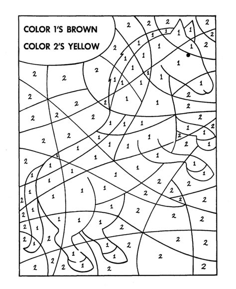 Educational coloring sheets for multiplication