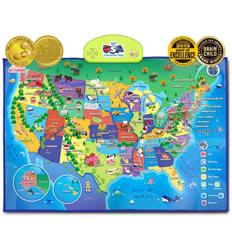 Educational US Map for Students