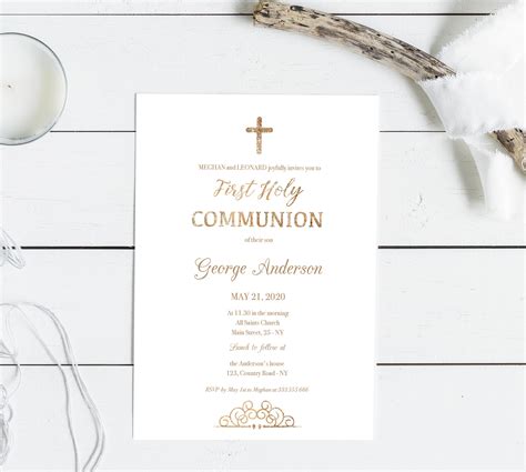 Elegant First Communion Template