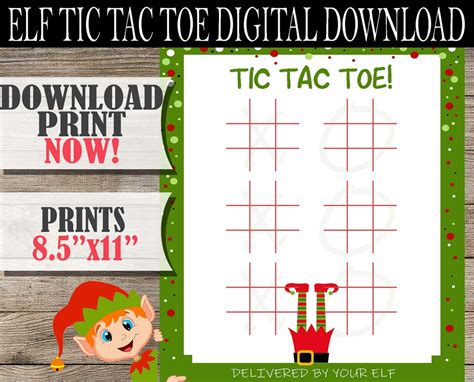 Elf Tic Tac Toe Prints Introduction