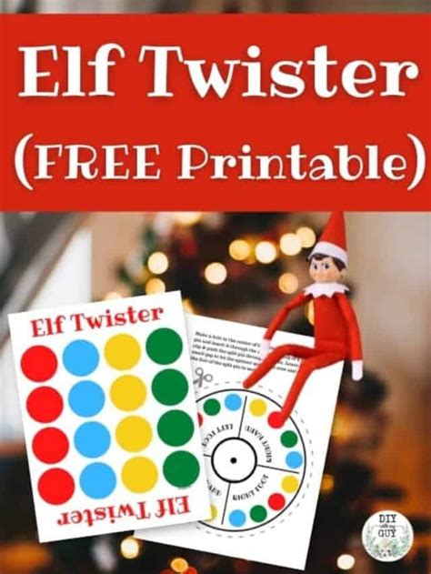 Elf Twister Printable Fun Party Decorations