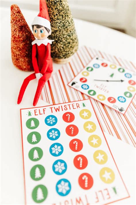 Elf Twister Printable Fun Variations