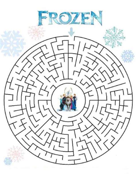 Elsa Frozen Olaf Maze